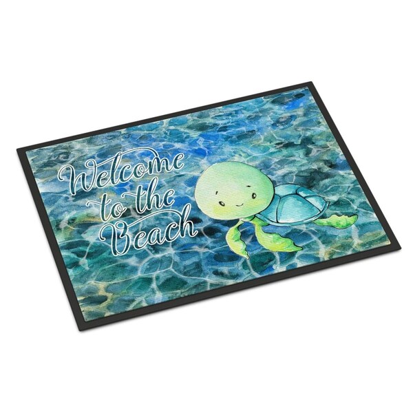 Carolines Treasures Sea Turtle Welcome Indoor Or Outdoor Mat - 24 x 36 in. BB8520JMAT - main